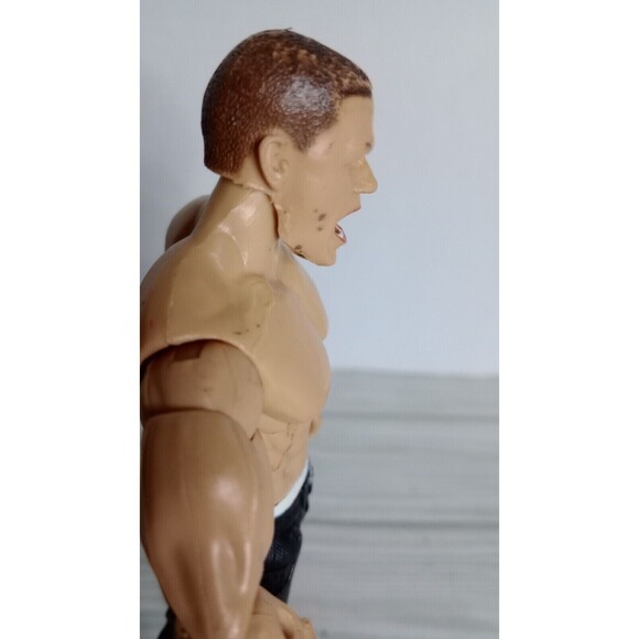 2003 Jakks Pacific WWE John Cena Ruthless Aggression 7" Figure (C) Black Gear - Picture 6 of 8